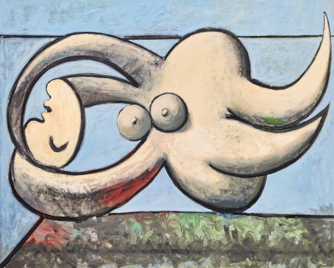 巴勃罗·毕加索（Pablo Picasso）的《斜躺的裸体》（Femme NUE Couchée）