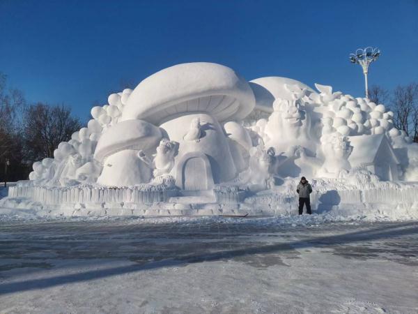 时光里丨哈尔滨雕雪人