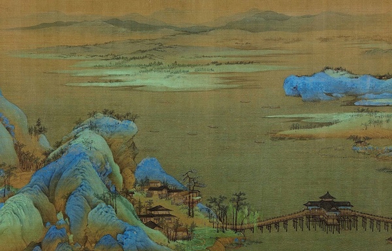  北宋 王希孟 《千里江山图》局部 故宫博物院藏